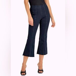 292M NWT INC International Concepts High Rise Crop Flare Pull-On Jean-Size: 14